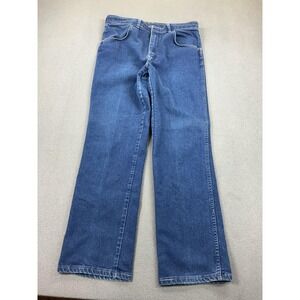 Vintage Wrangler Jeans Mens 35x30 Blue Straight Leg‎ Denim Made USA 85498PS 90s